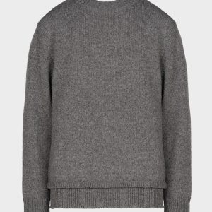 Grey Long-Sleeved CrewNeck Jumper