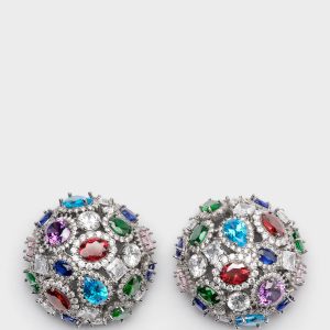 CLUSTER SHOW BALL EARRINGS  (2)